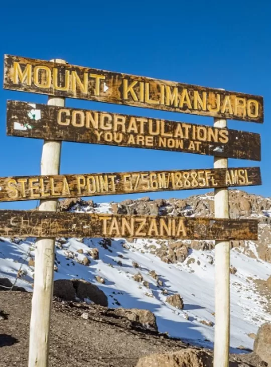 Bergtop Mount Kilimajaro